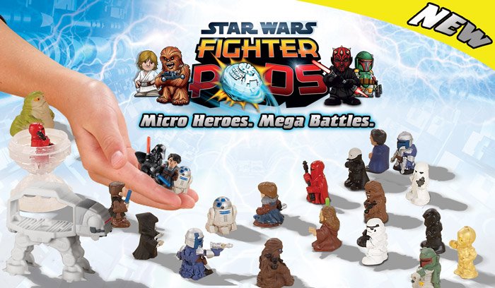 Hasbro Star Wars Fighter Pods Micro Heroes Mace Windu Jedi Knight Toy Modell K18 